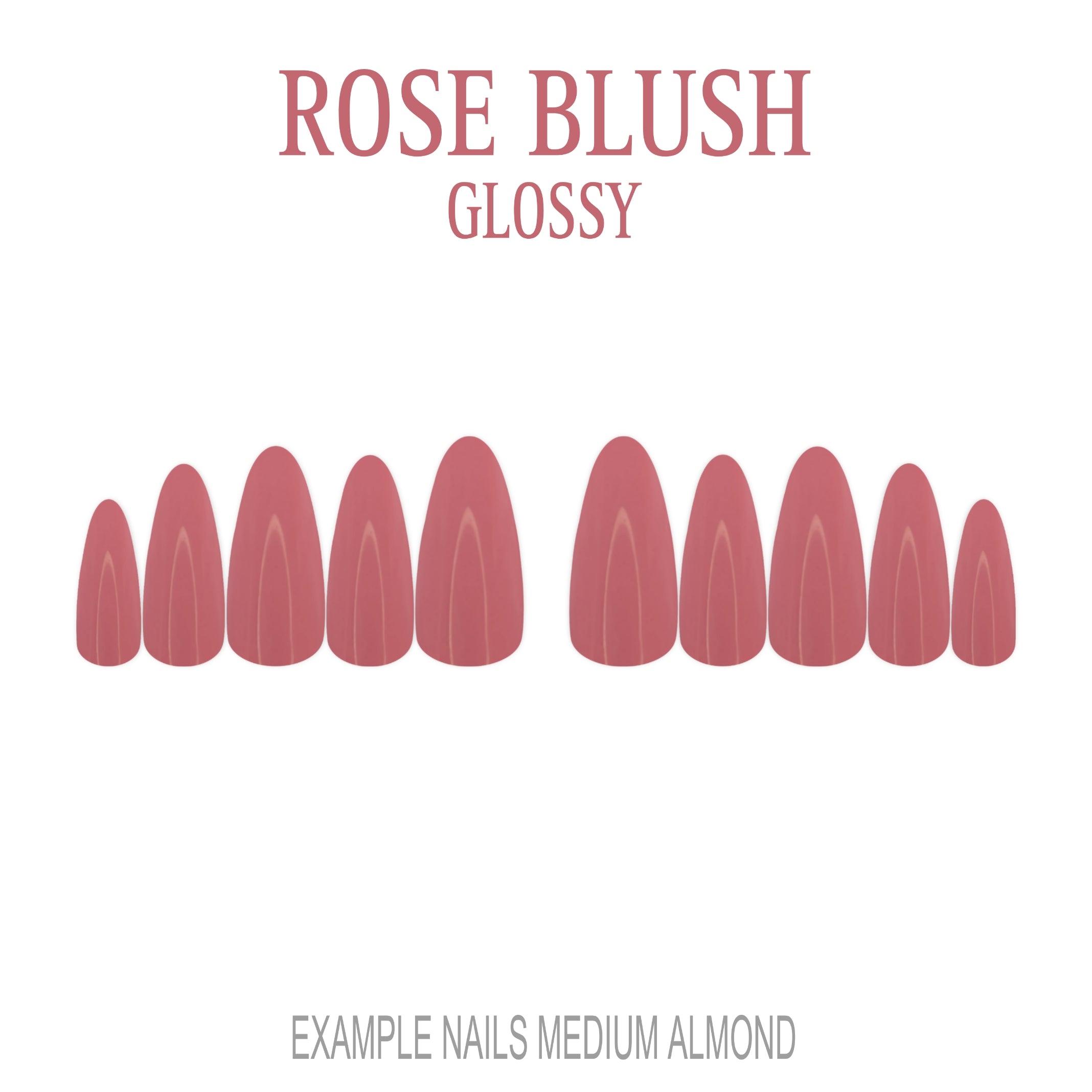 Rose Blush pink press-on nails