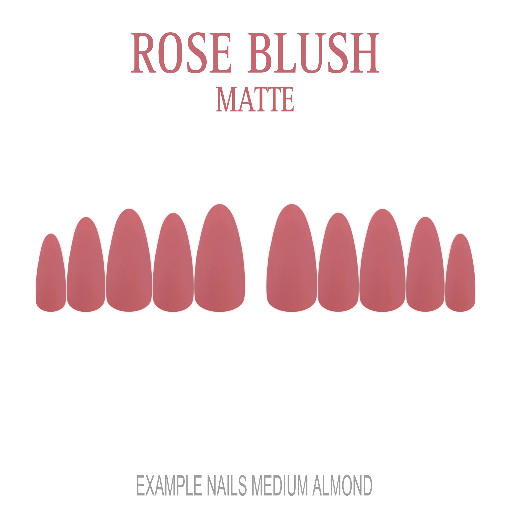 Rose Blush pink press-on nails