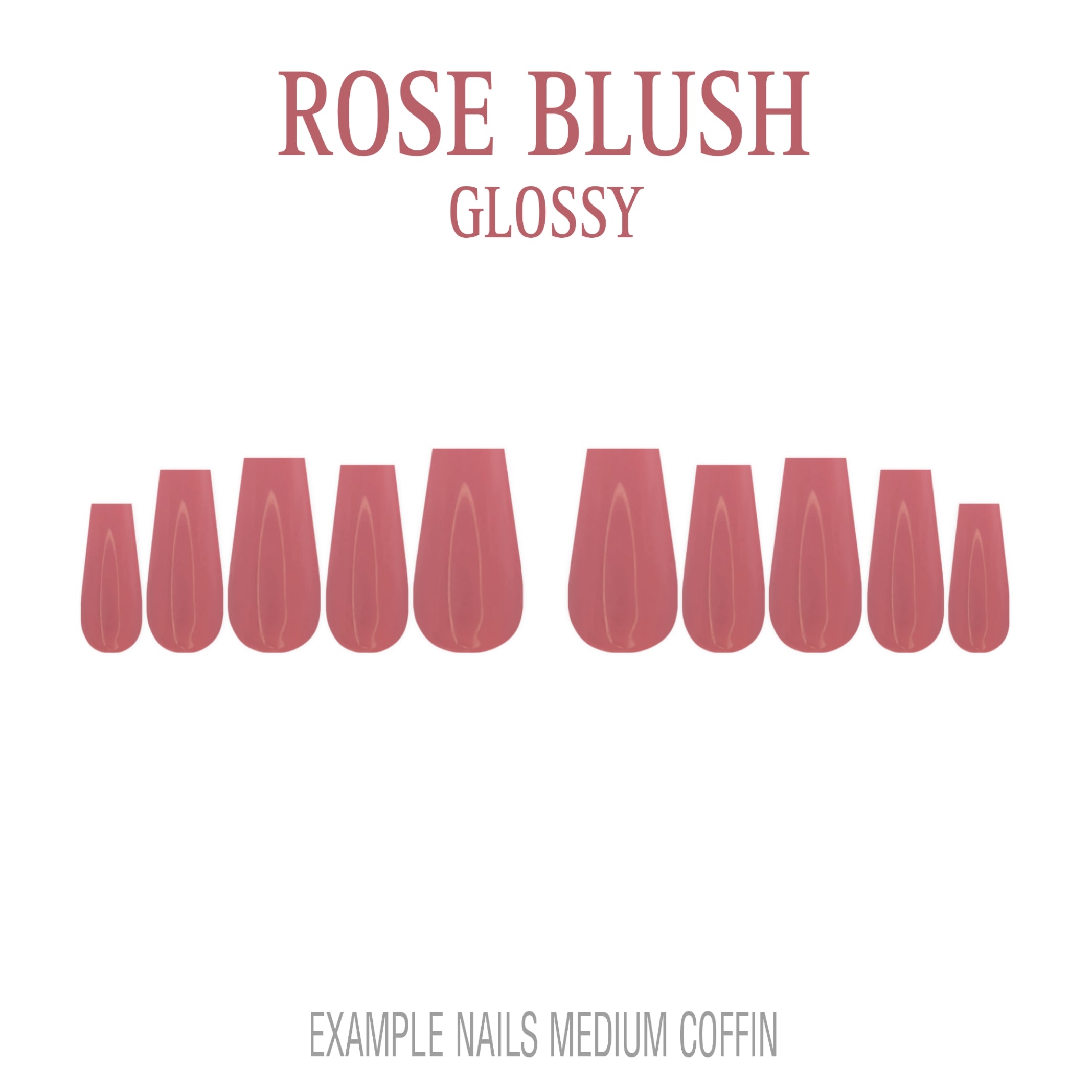 Rose Blush pink press-on nails