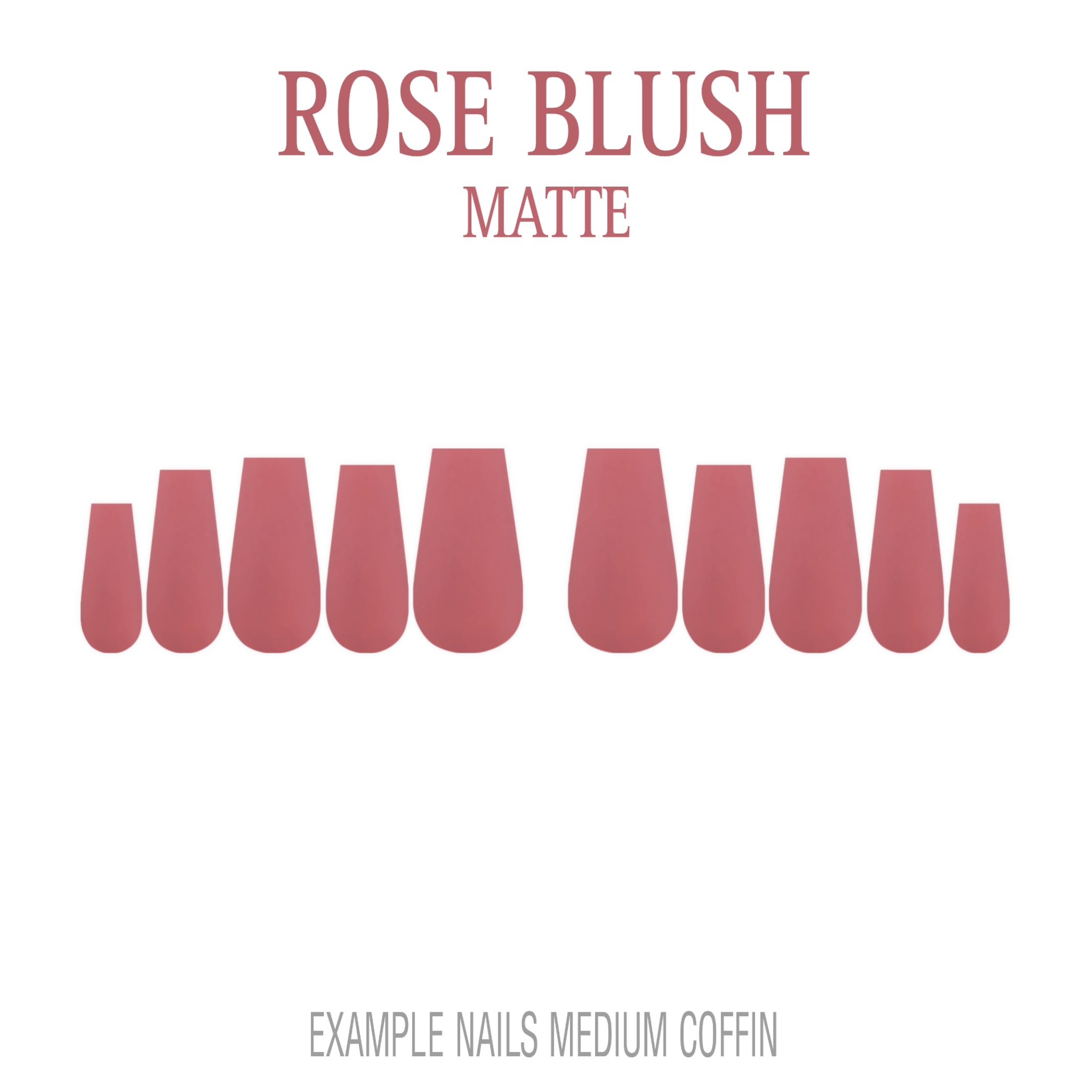 Rose Blush pink press-on nails