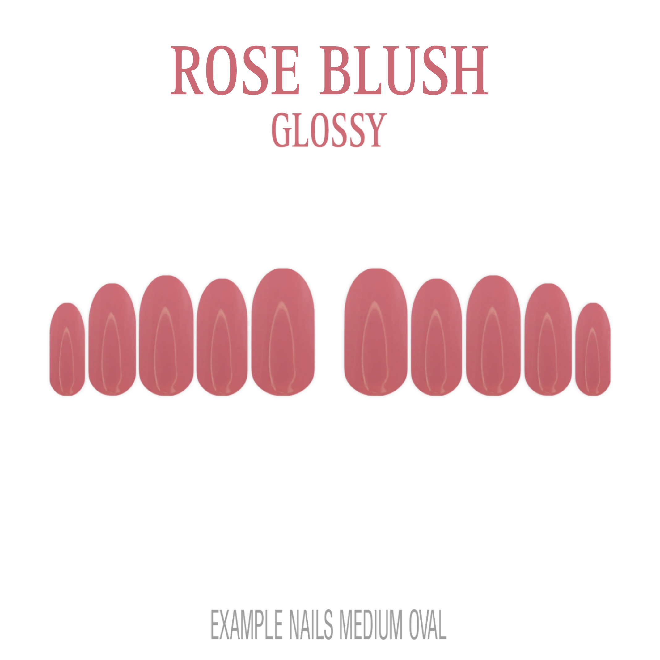 Rose Blush pink press-on nails