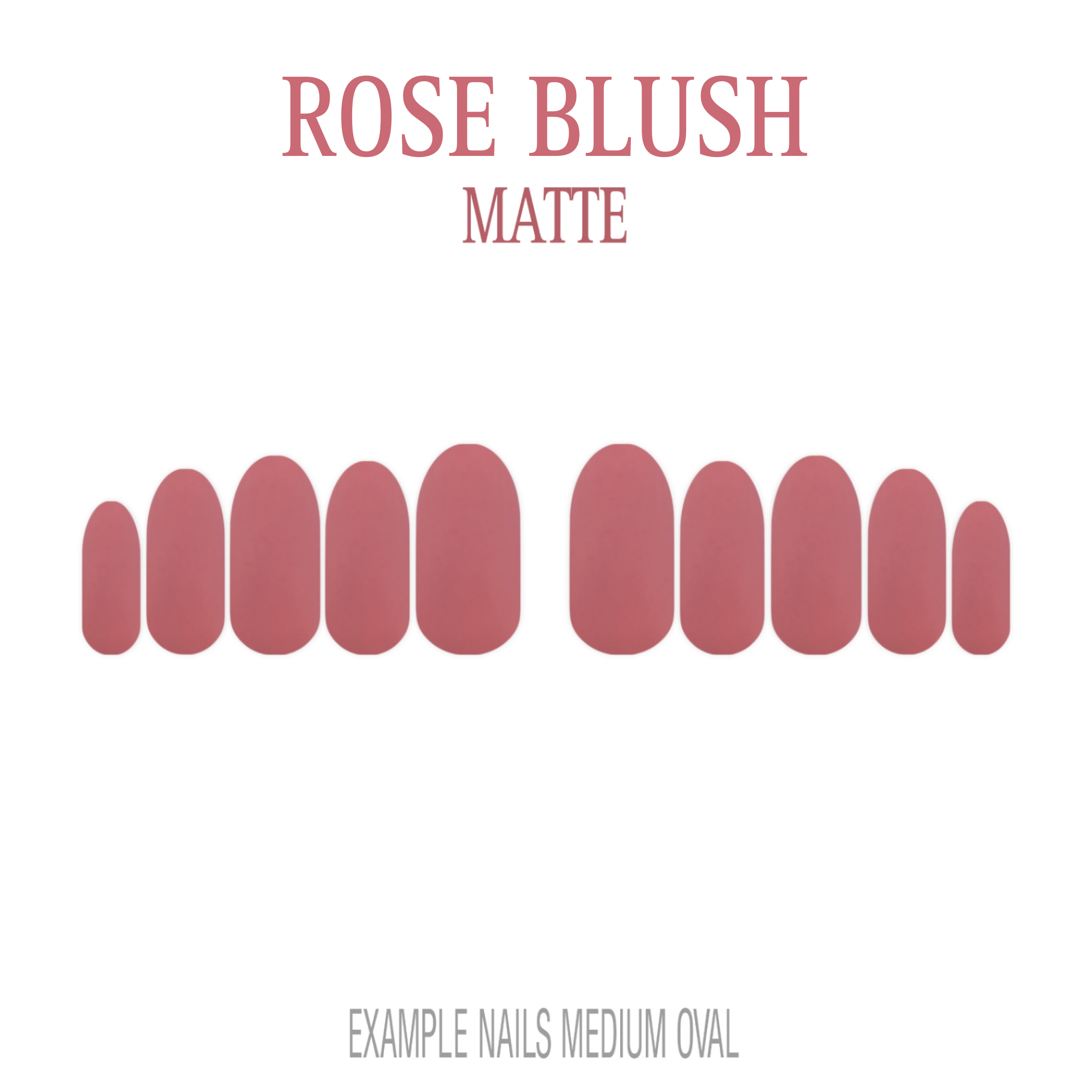 Rose Blush pink press-on nails