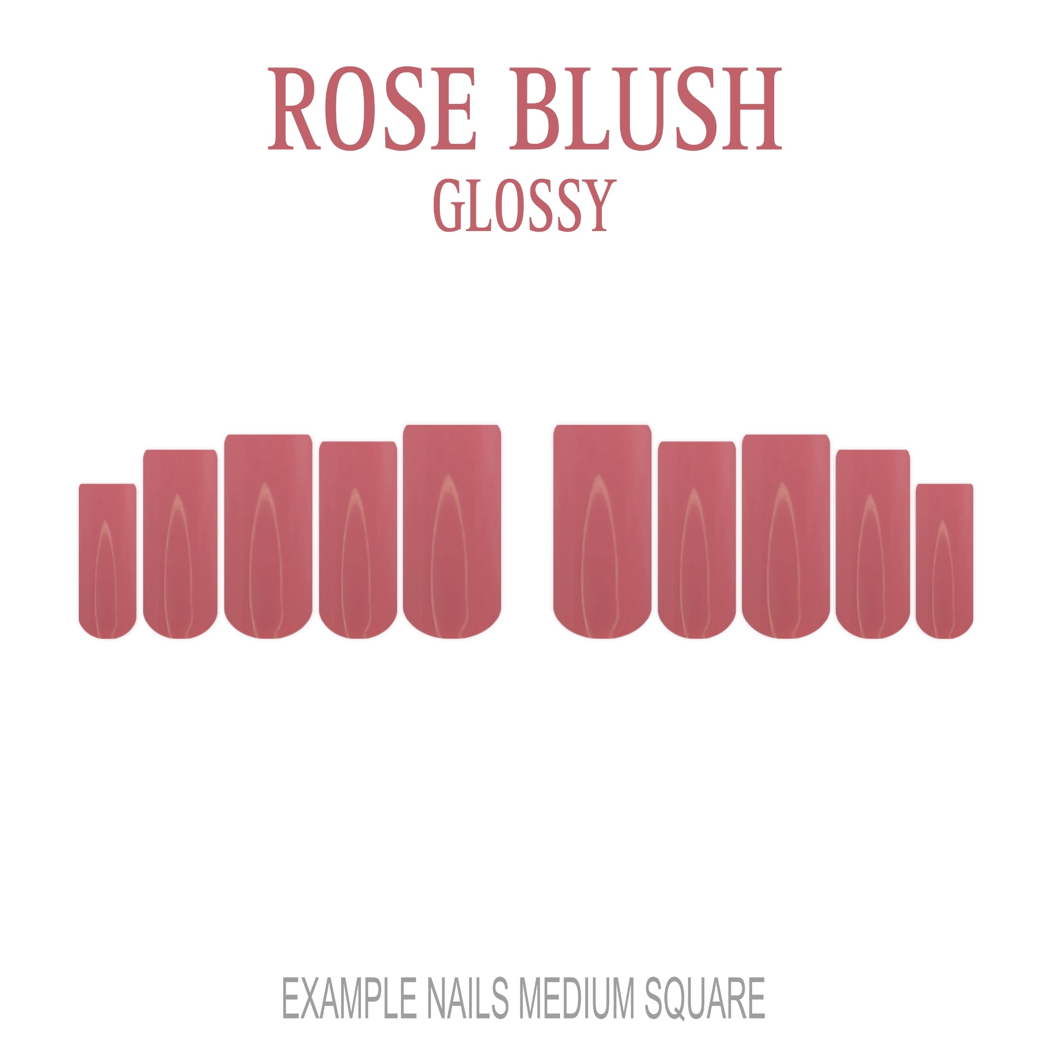 Rose Blush pink press-on nails