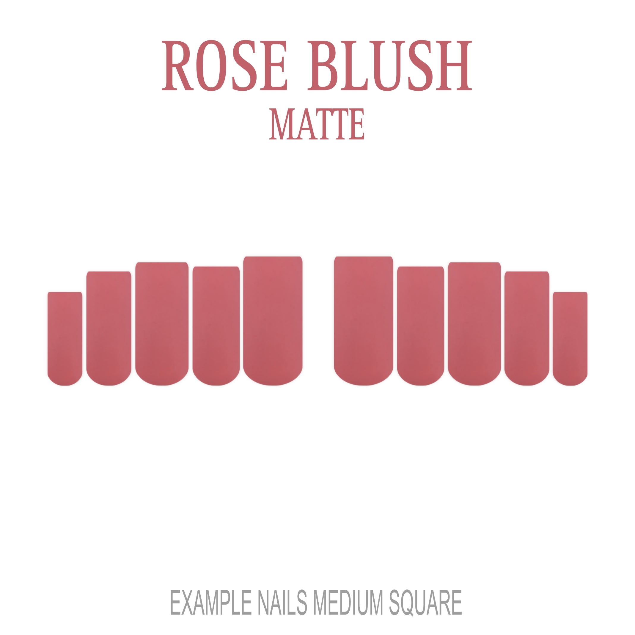 Rose Blush pink press-on nails