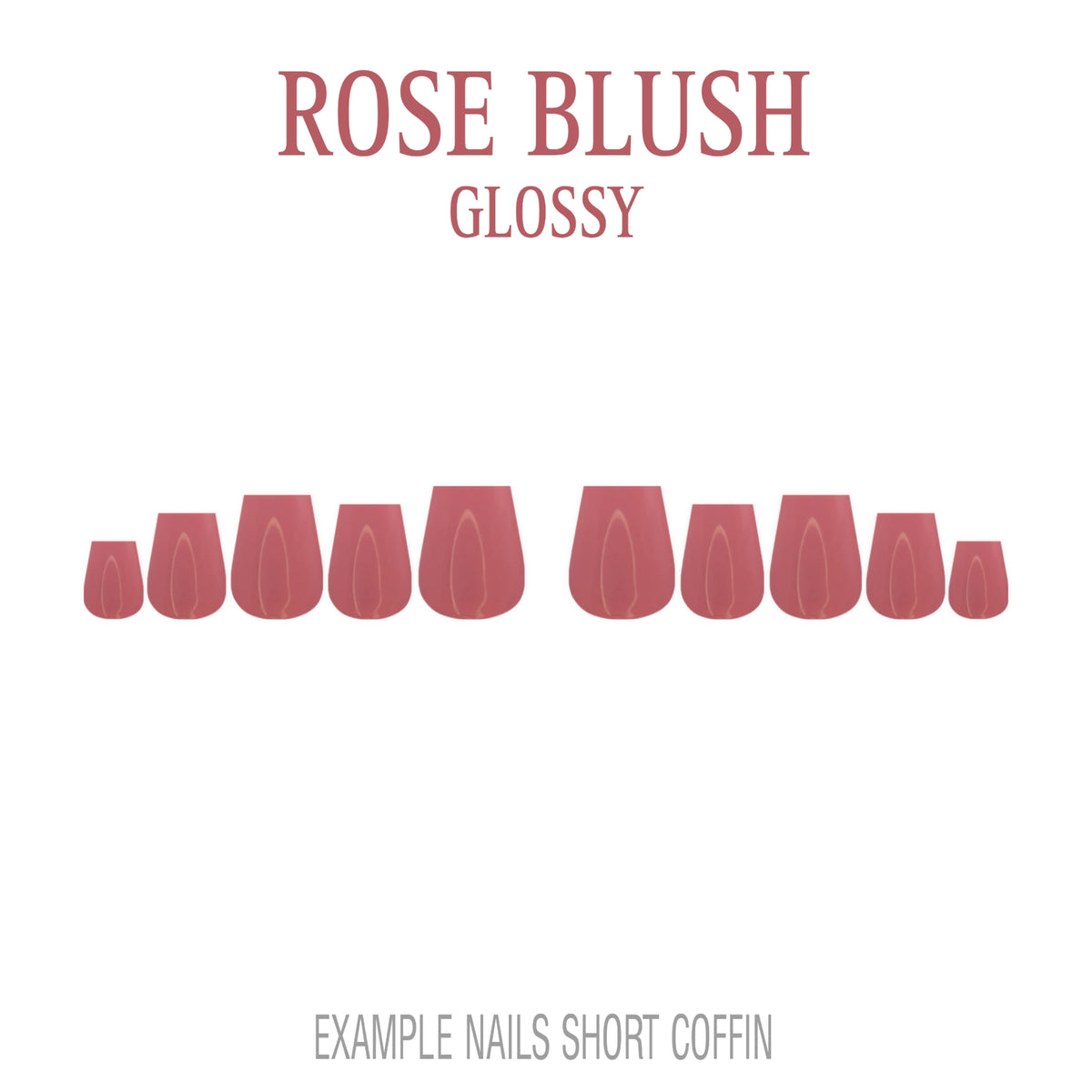 Rose Blush pink press-on nails