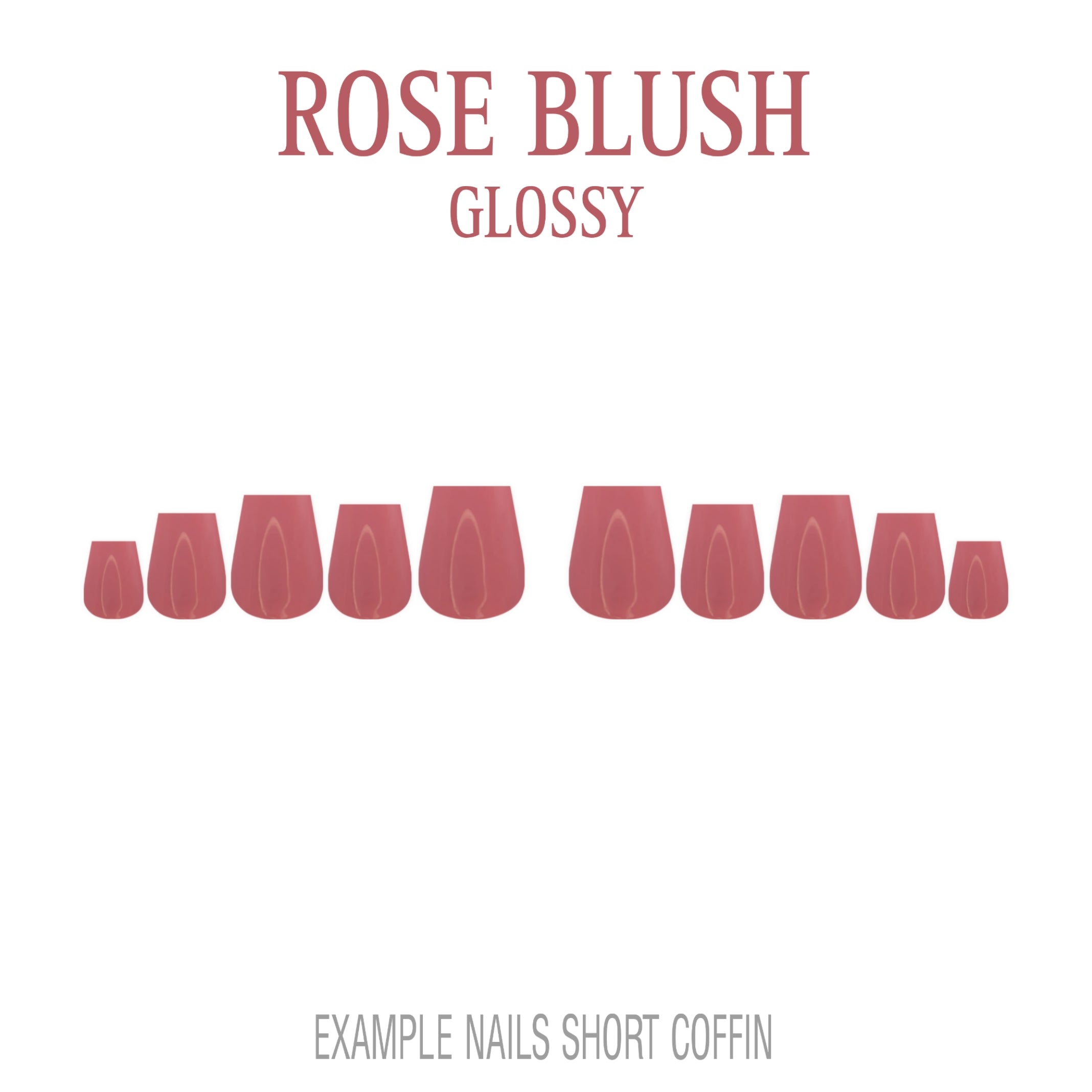 Rose Blush pink press-on nails