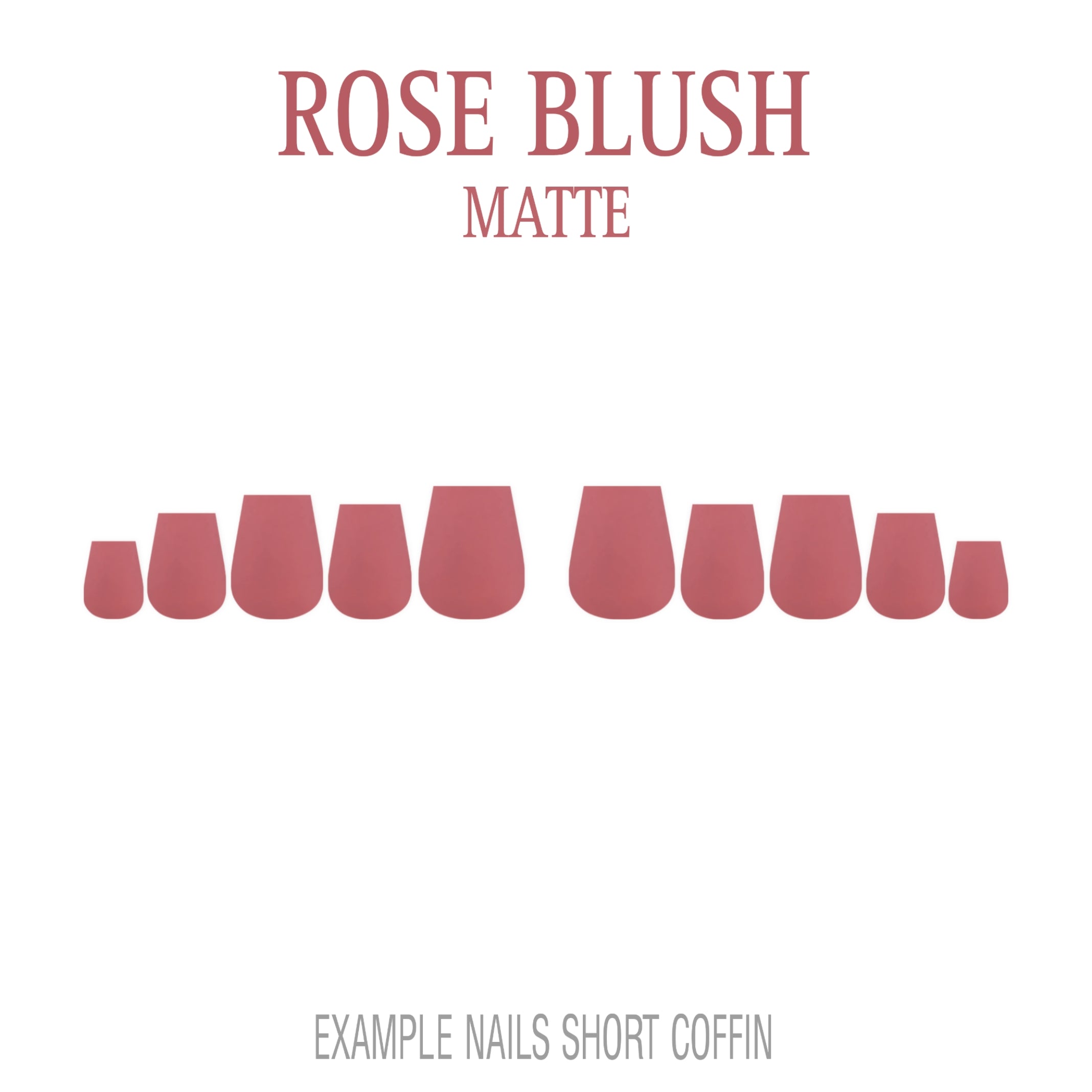 Rose Blush pink press-on nails