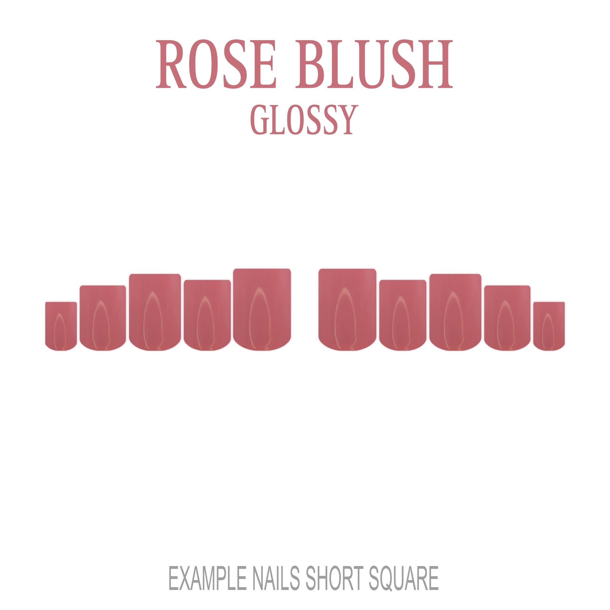 Rose Blush pink press-on nails