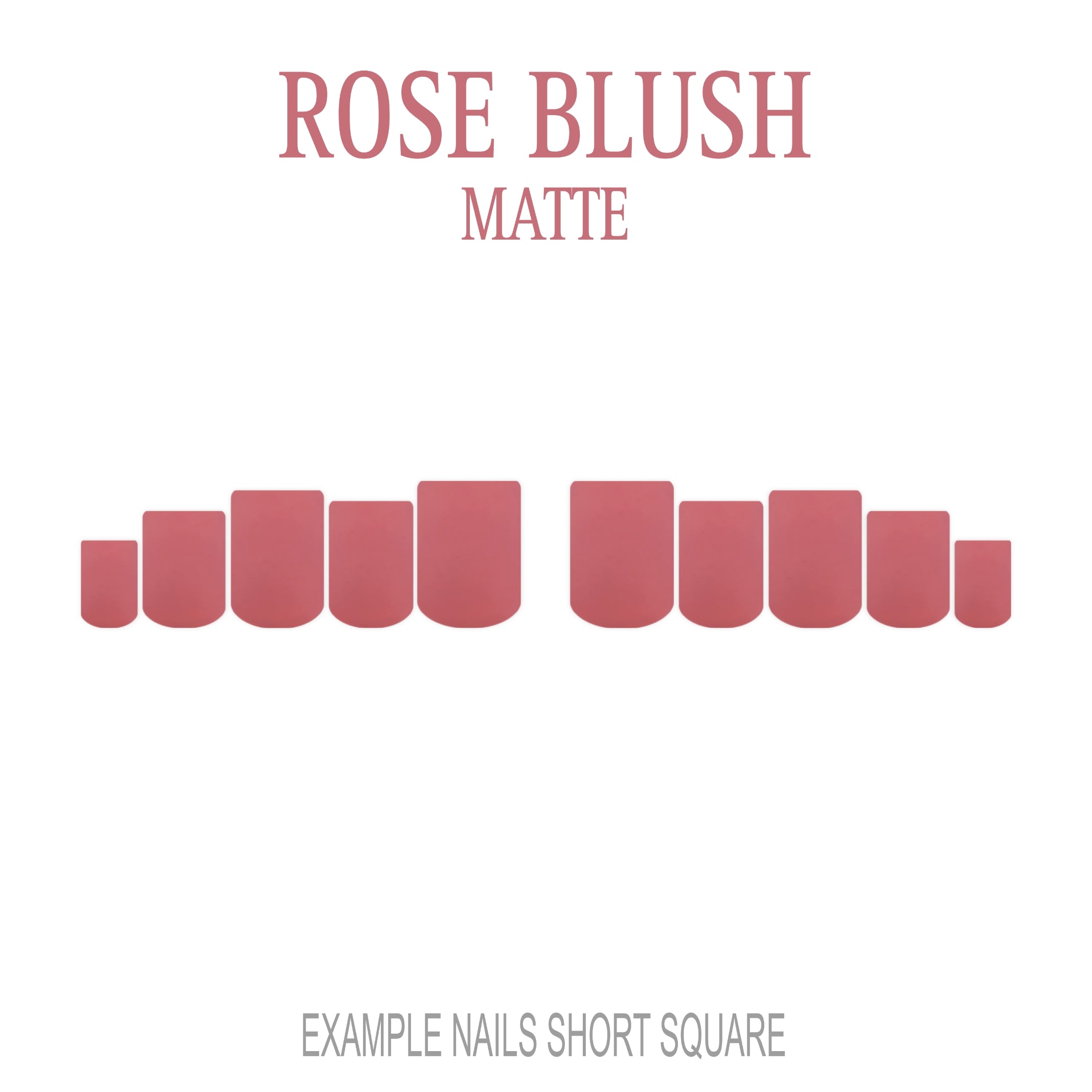 Rose Blush pink press-on nails