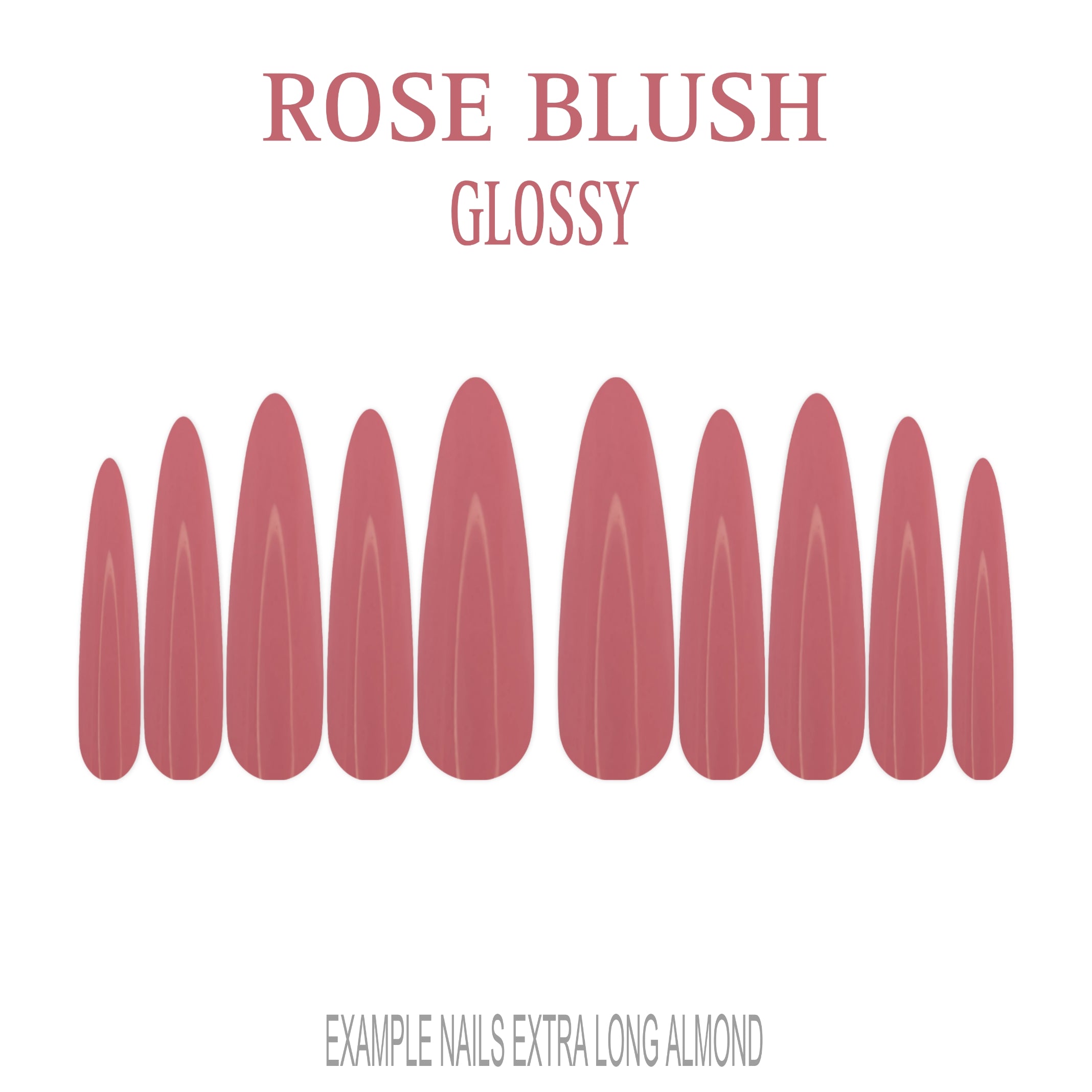 Rose Blush pink press-on nails