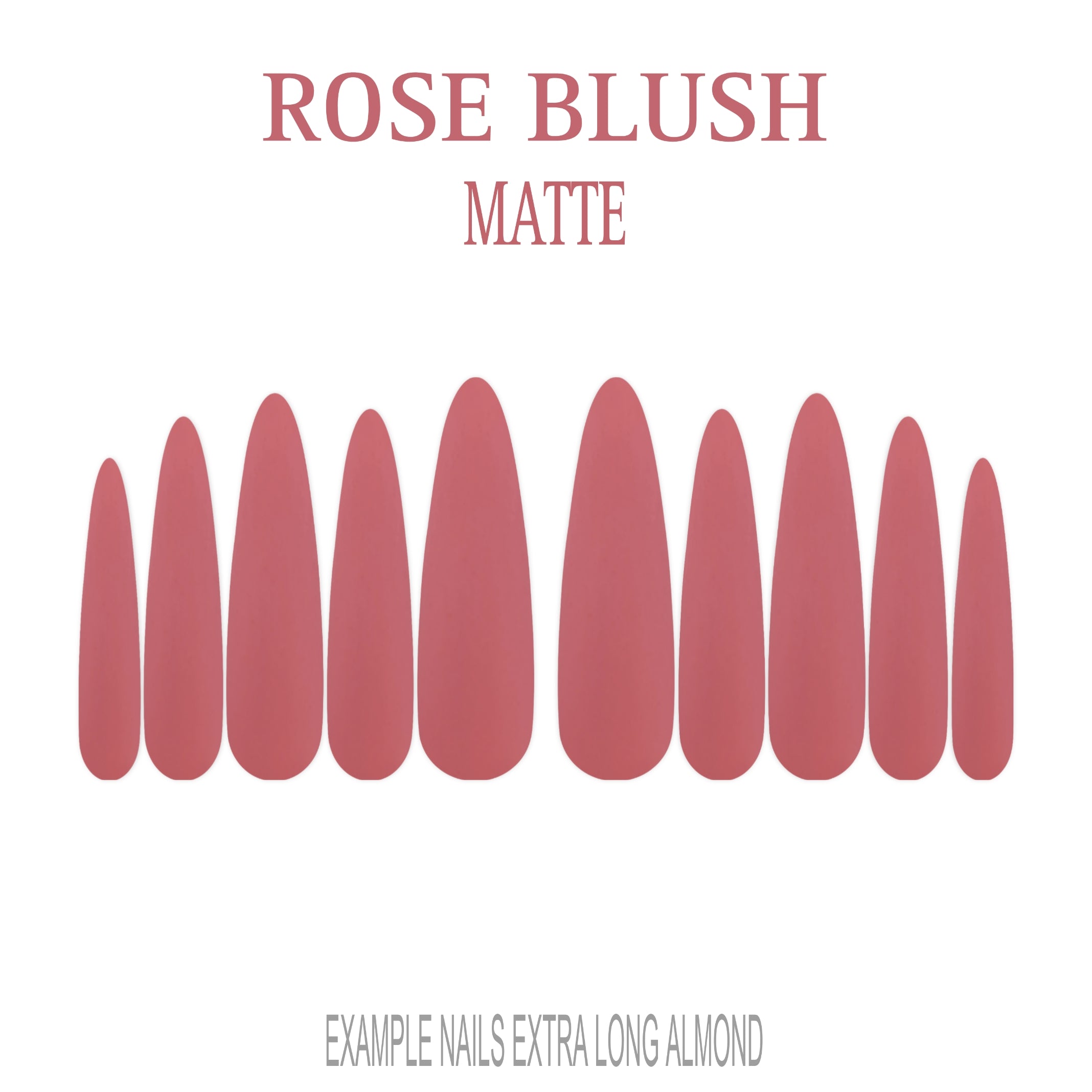 Rose Blush pink press-on nails