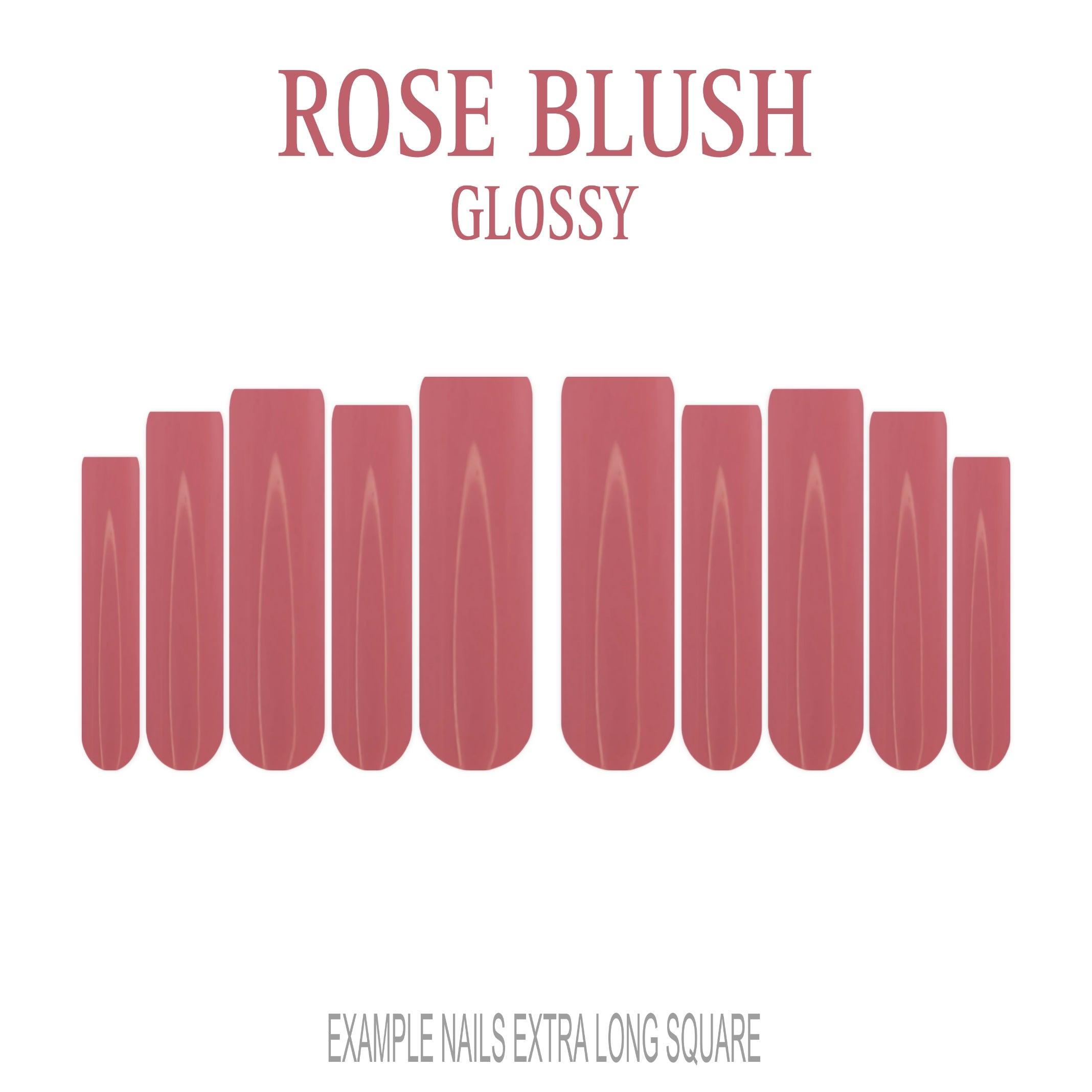 Rose Blush pink press-on nails