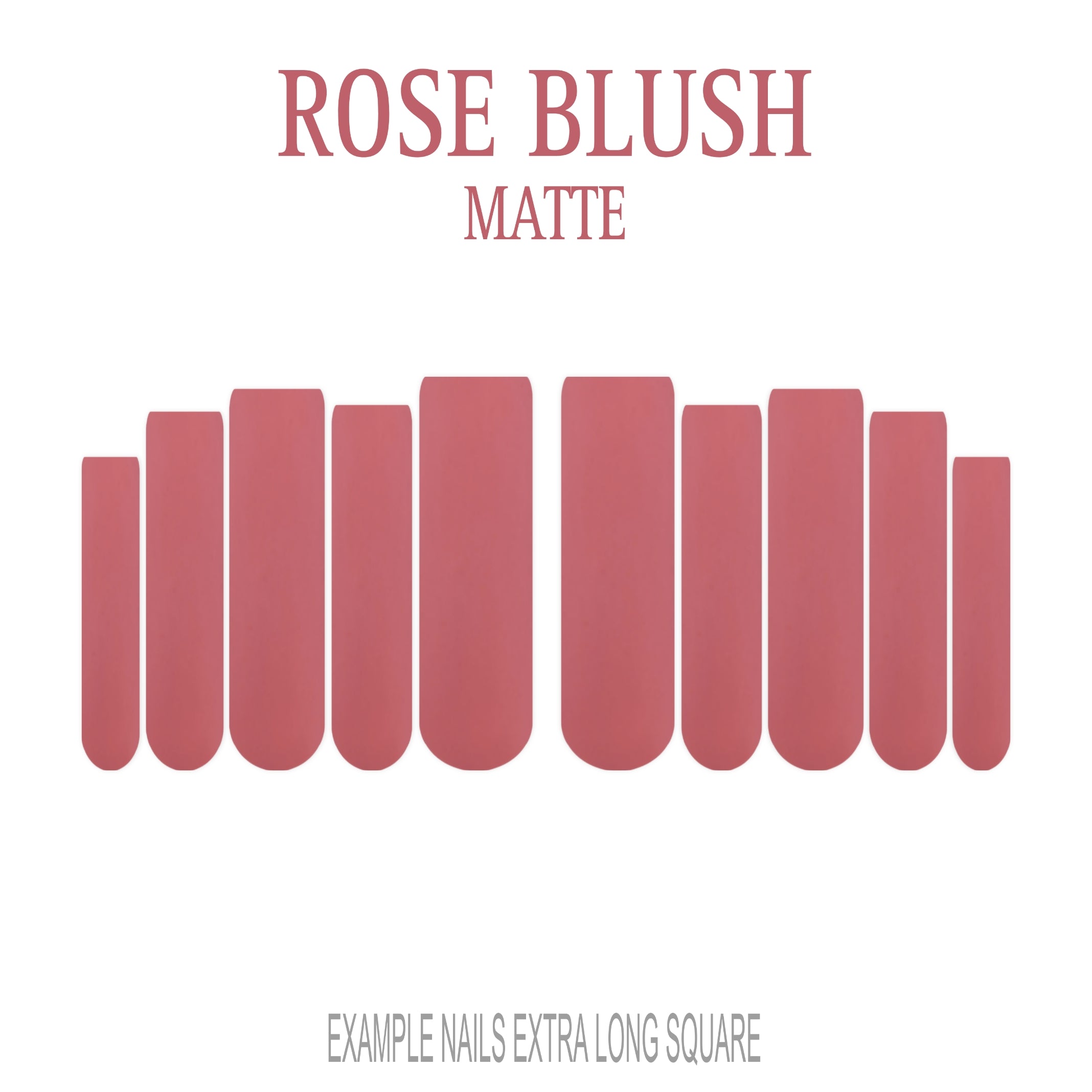 Rose Blush pink press-on nails