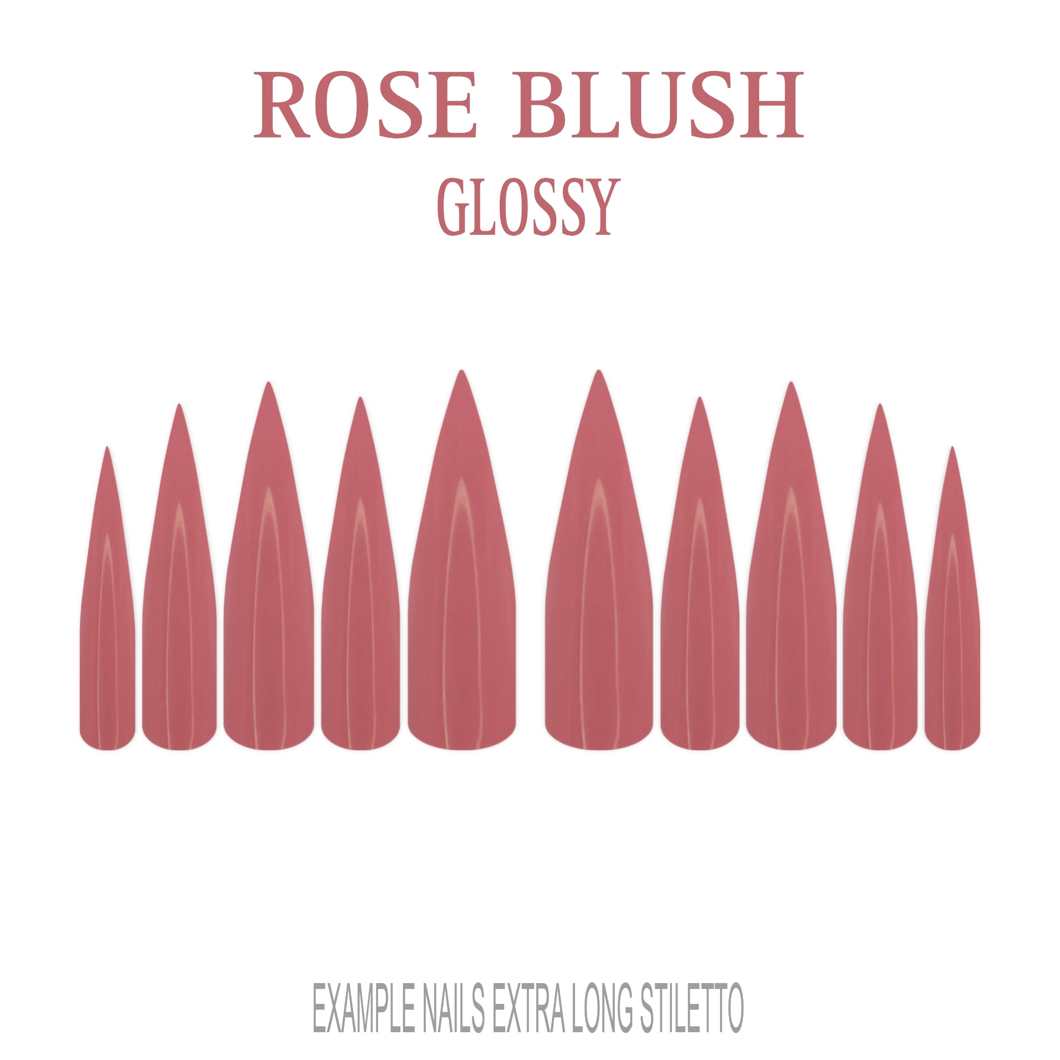 Rose Blush pink press-on nails