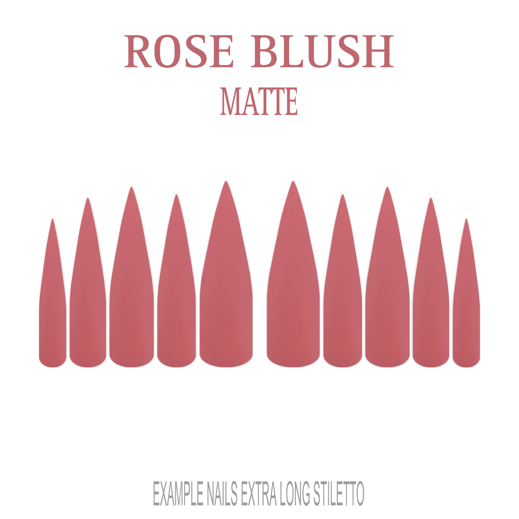 Rose Blush pink press-on nails