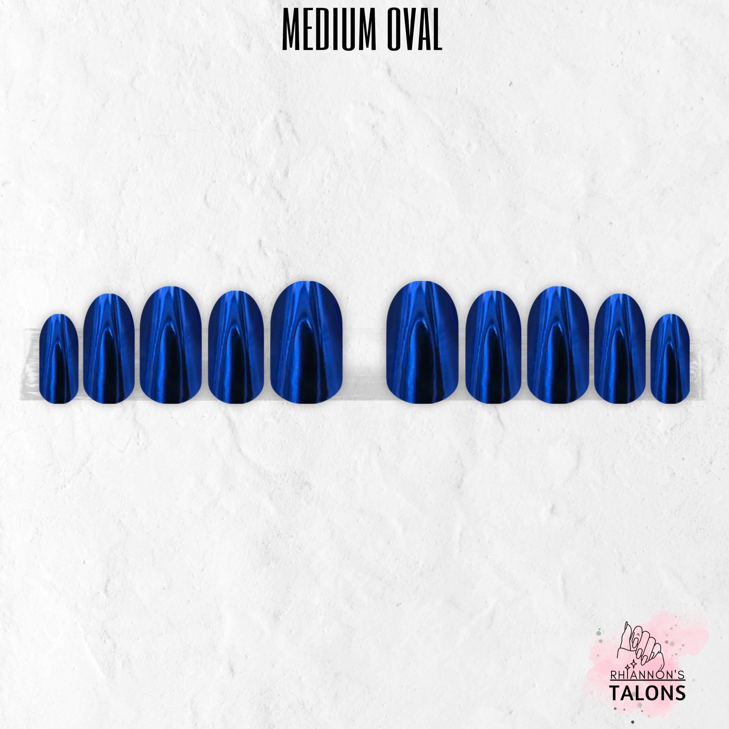 Shockwave bold chrome press-on nails
