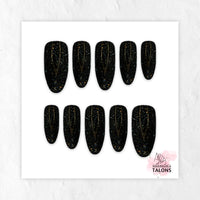 Space Dust cosmic glitter press-on nails