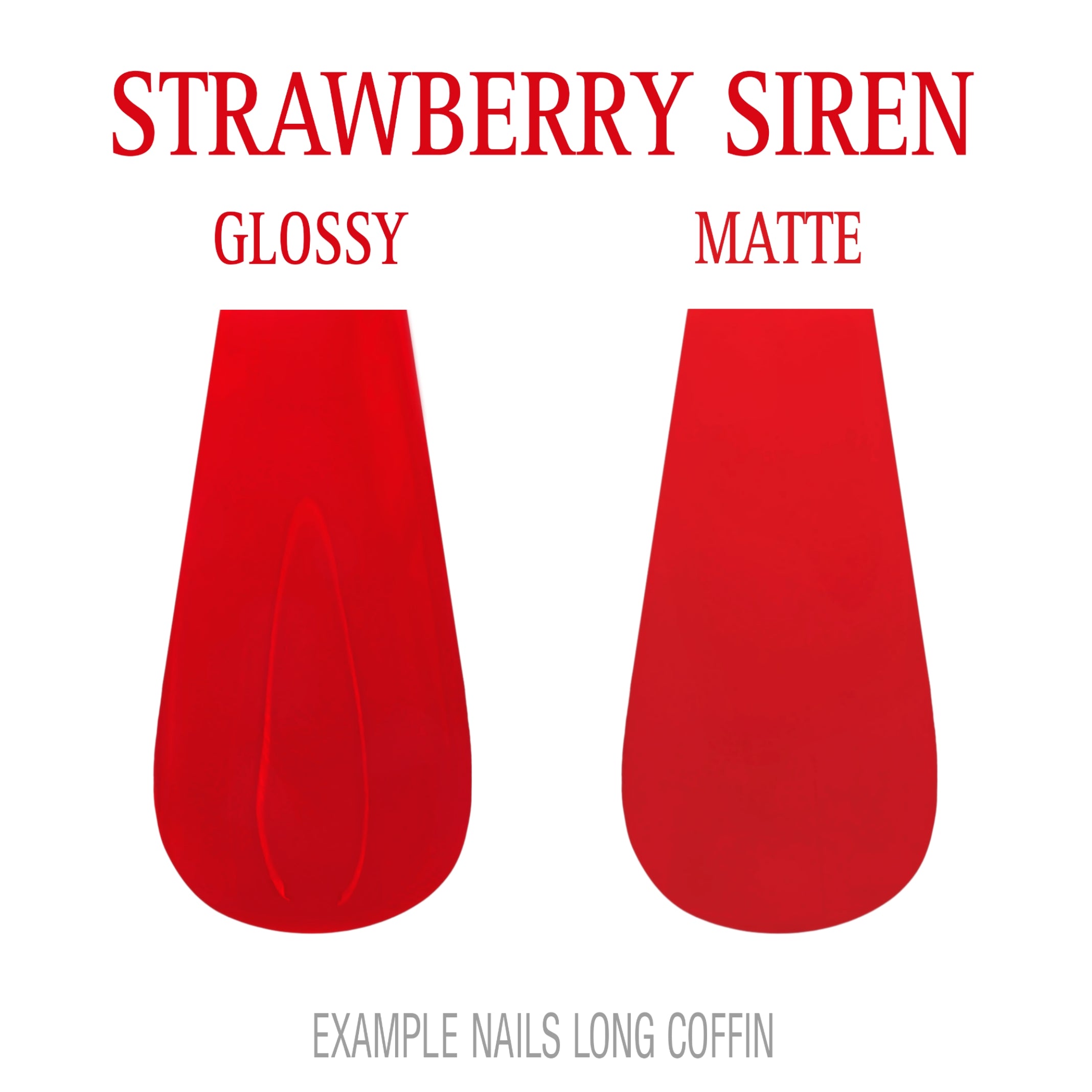Strawberry Siren berry red press-on nails