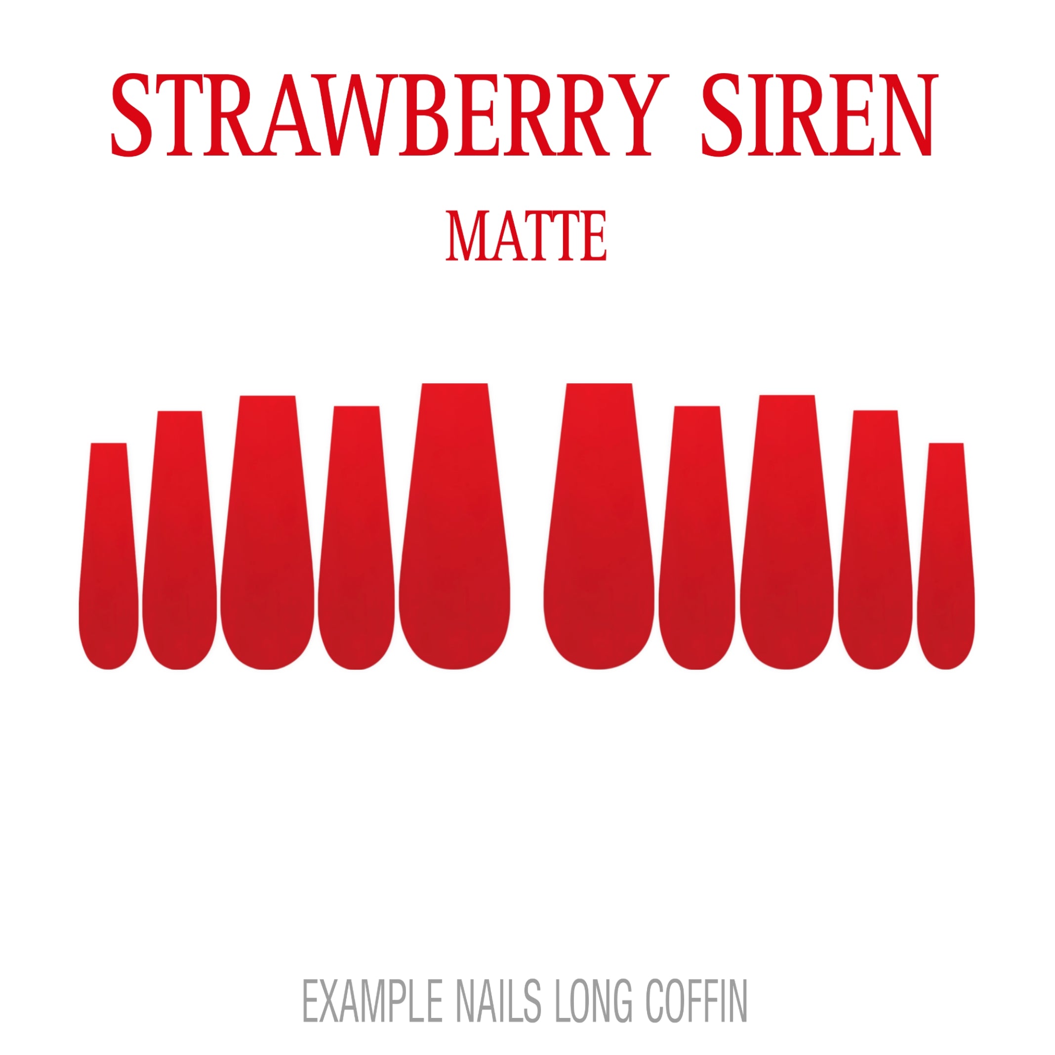 Strawberry Siren berry red press-on nails