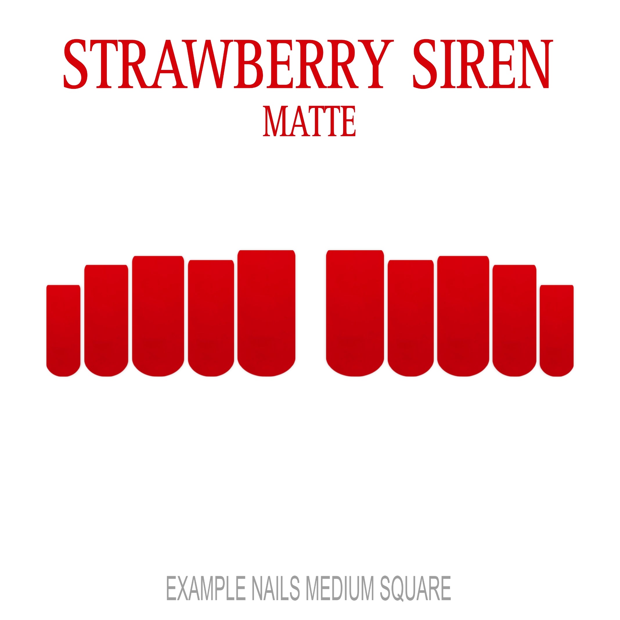 Strawberry Siren berry red press-on nails