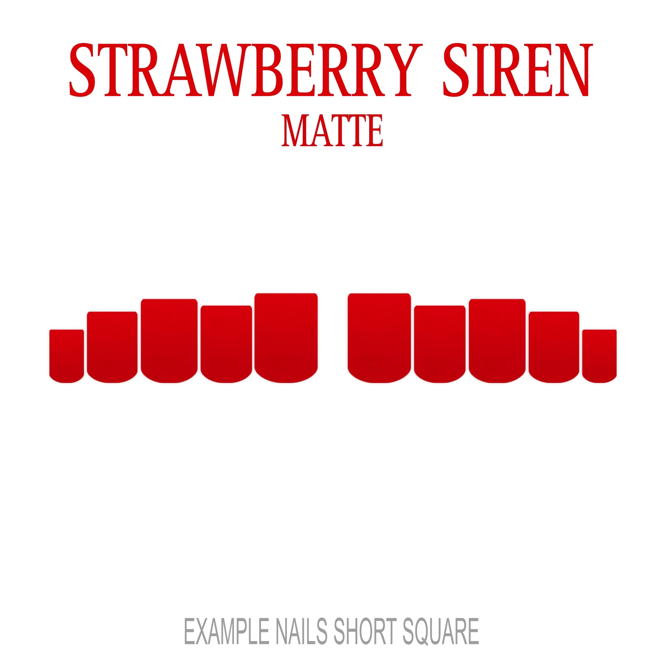 Strawberry Siren berry red press-on nails