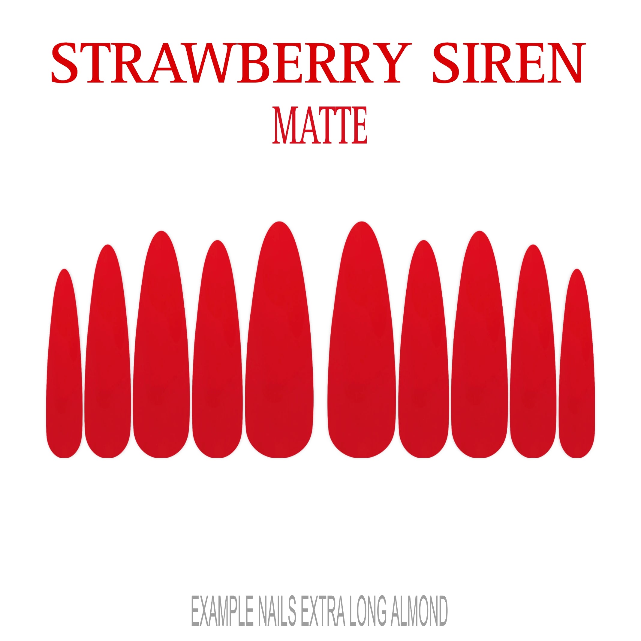 Strawberry Siren berry red press-on nails