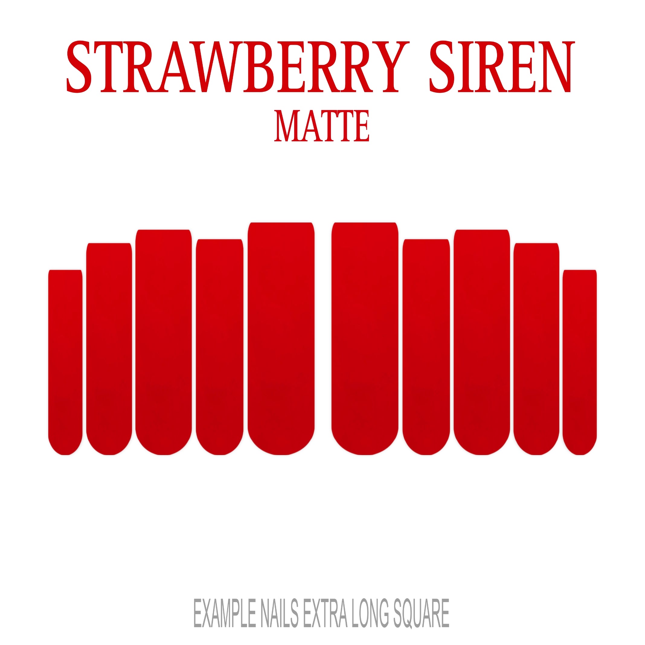 Strawberry Siren berry red press-on nails