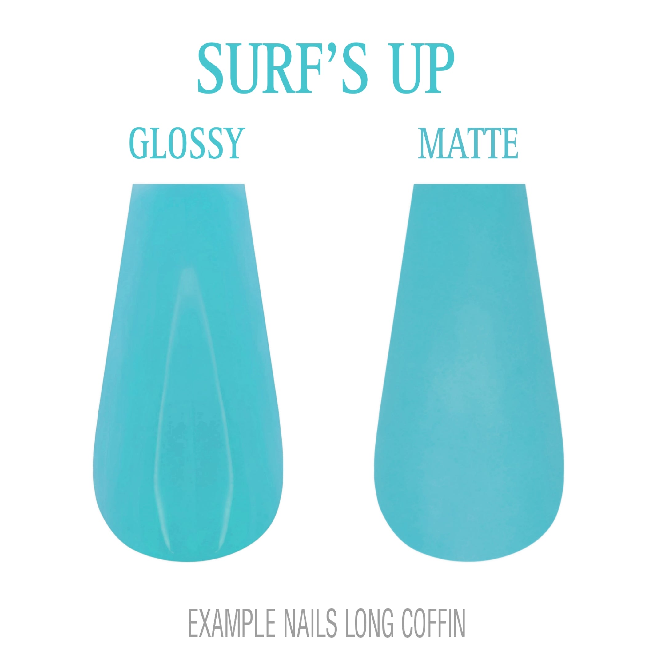Surf’s Up coastal blue press-on nails