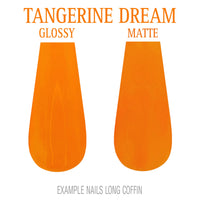 Tangerine Dream bright orange press-on nails