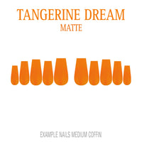 Tangerine Dream bright orange press-on nails