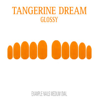 Tangerine Dream bright orange press-on nails