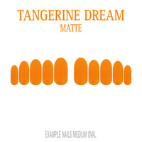 Tangerine Dream bright orange press-on nails