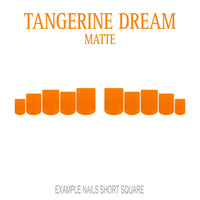 Tangerine Dream bright orange press-on nails