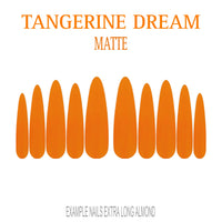Tangerine Dream bright orange press-on nails