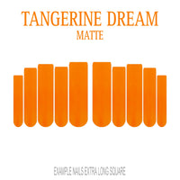 Tangerine Dream bright orange press-on nails