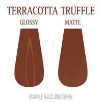 Terracotta Truffle terracotta press-on nails