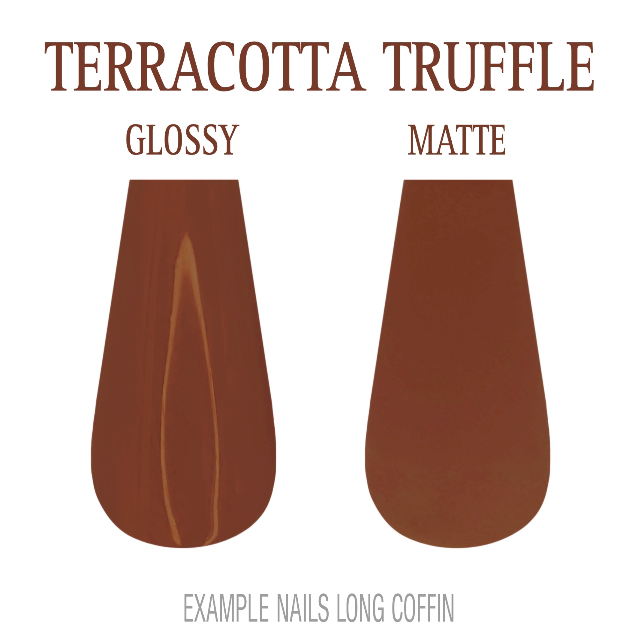 Terracotta Truffle terracotta press-on nails
