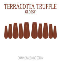 Terracotta Truffle terracotta press-on nails