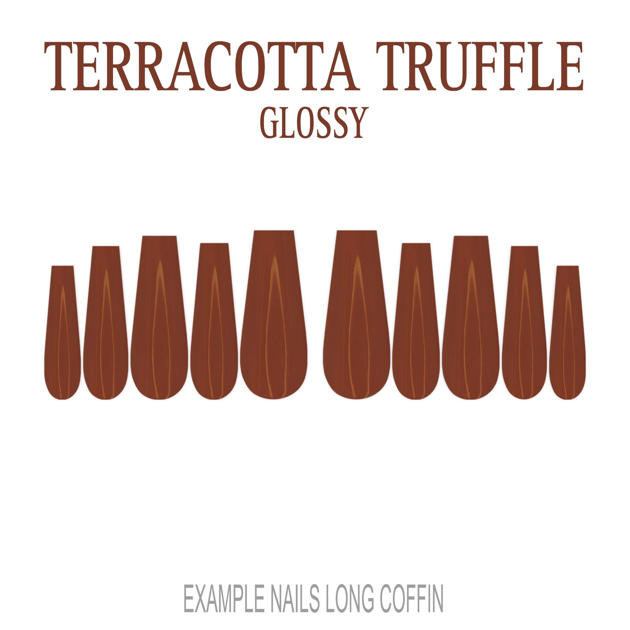 Terracotta Truffle terracotta press-on nails