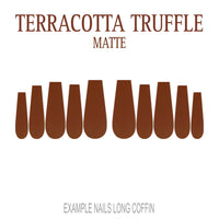 Terracotta Truffle terracotta press-on nails
