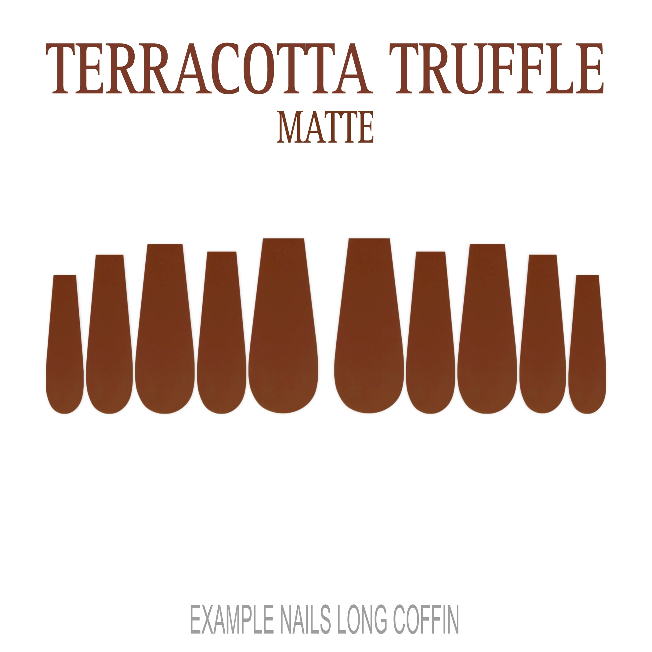 Terracotta Truffle terracotta press-on nails