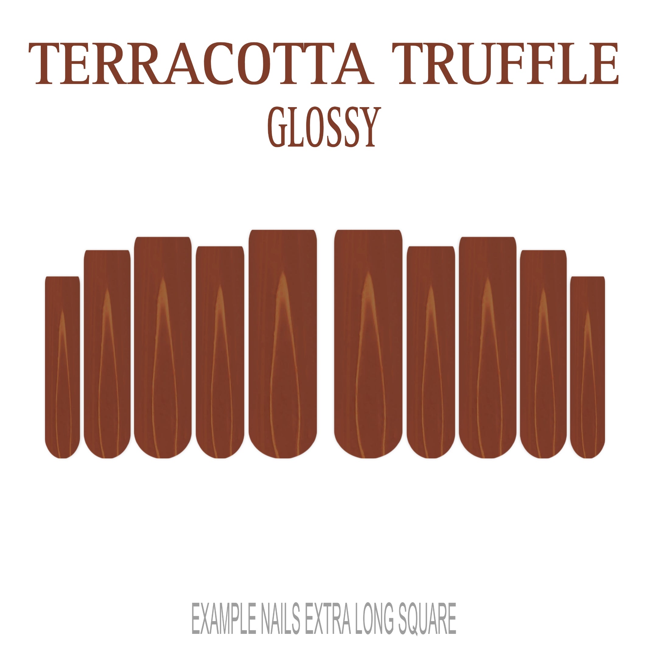 Terracotta Truffle terracotta press-on nails