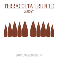 Terracotta Truffle terracotta press-on nails