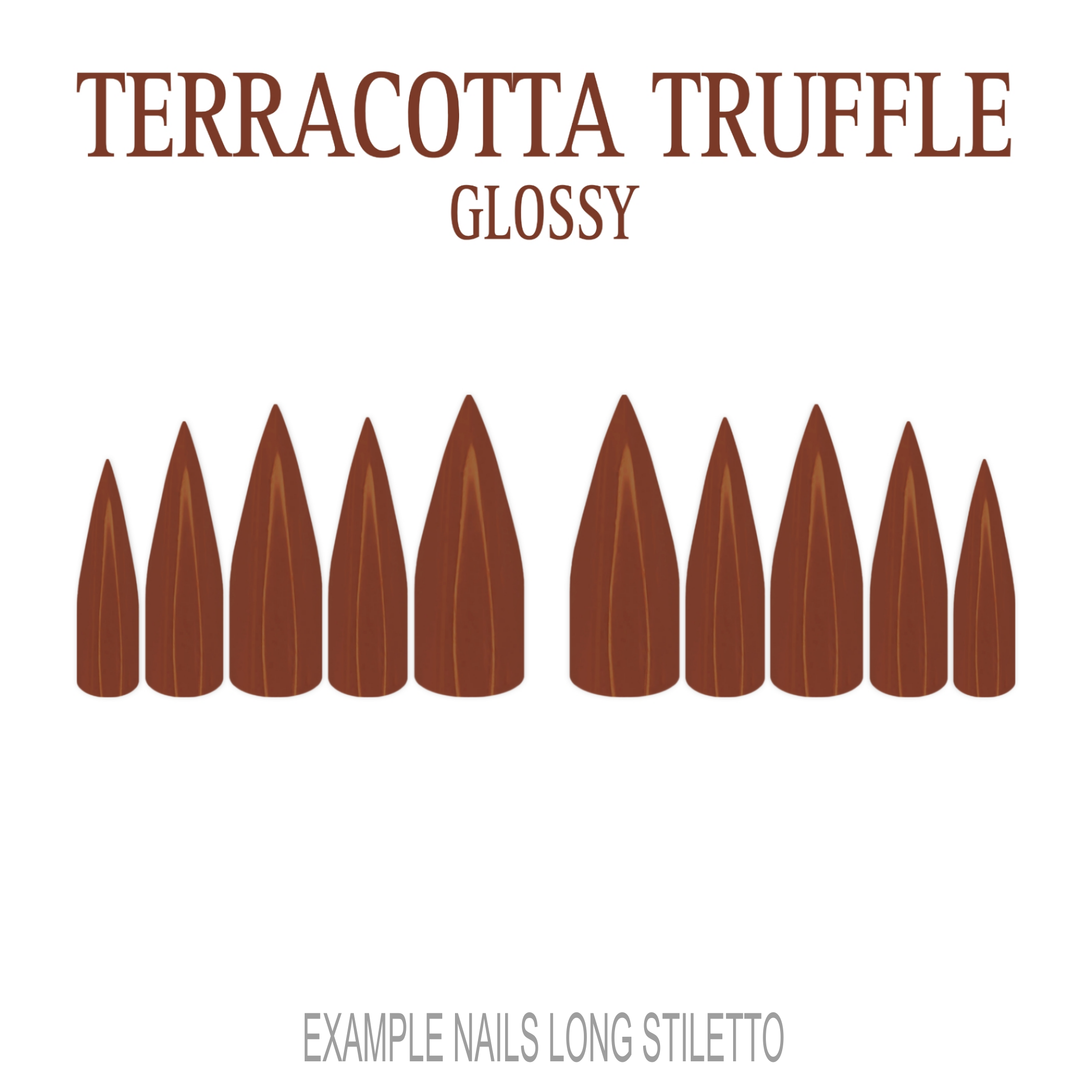 Terracotta Truffle terracotta press-on nails