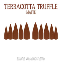 Terracotta Truffle terracotta press-on nails