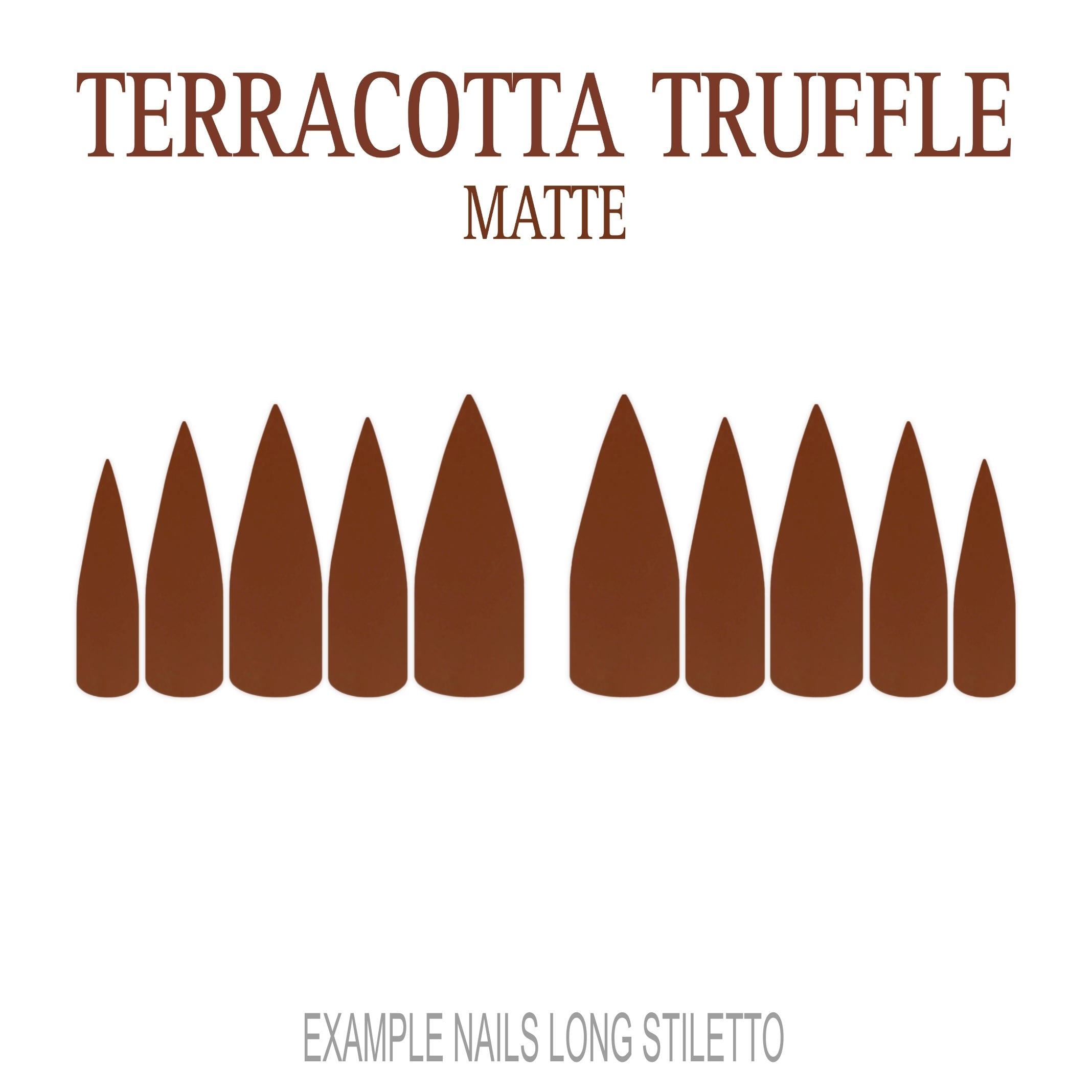Terracotta Truffle terracotta press-on nails