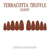 Terracotta Truffle terracotta press-on nails