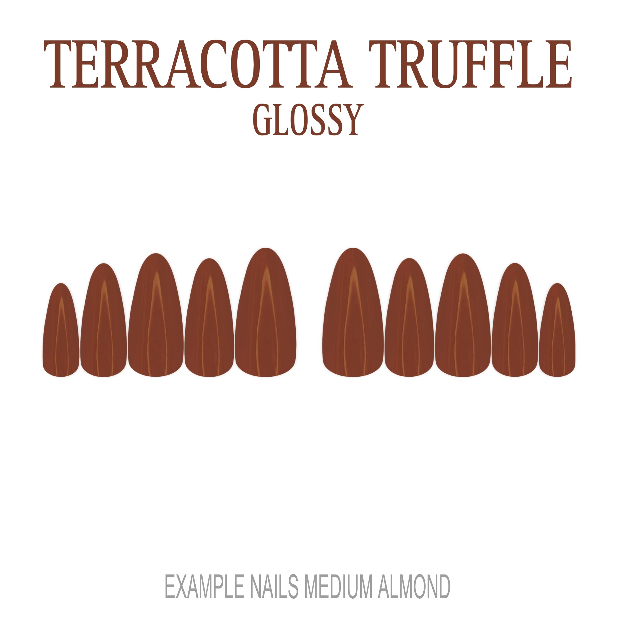 Terracotta Truffle terracotta press-on nails