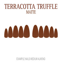 Terracotta Truffle terracotta press-on nails