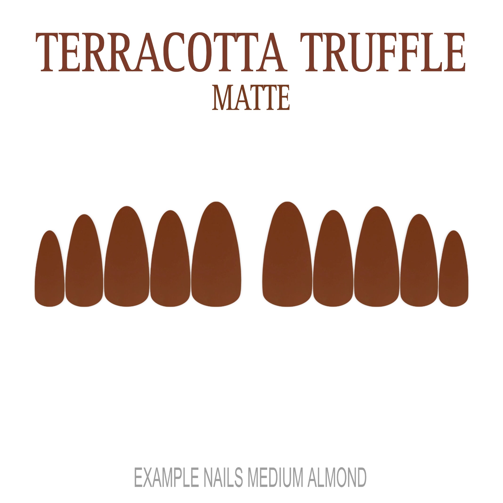 Terracotta Truffle terracotta press-on nails